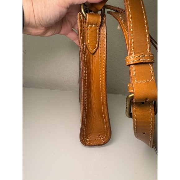 Frye Melissa Artisan Zip Crossbody Sunflower Bag Tooled Brown Western Boho NWOT - Picture 8 of 16